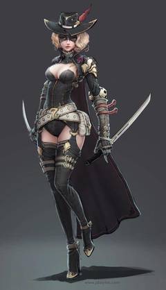 动漫游戏女骑士角色壁纸艺术鉴赏